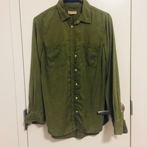 Olive Green Button Down